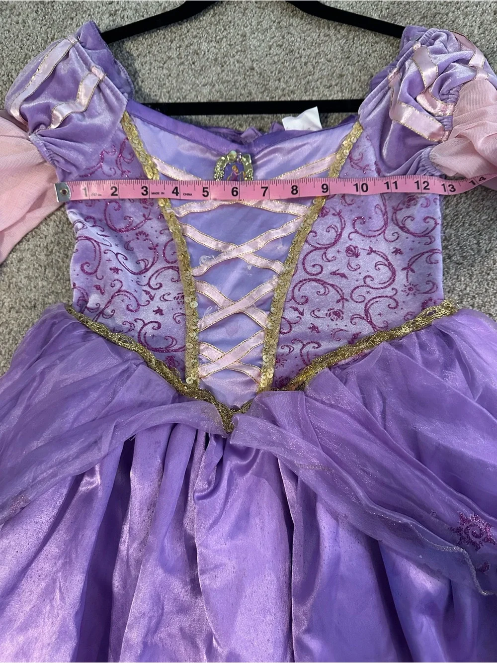 Disney Princess Rapunzel Costume Size 4-6x, Dress Up